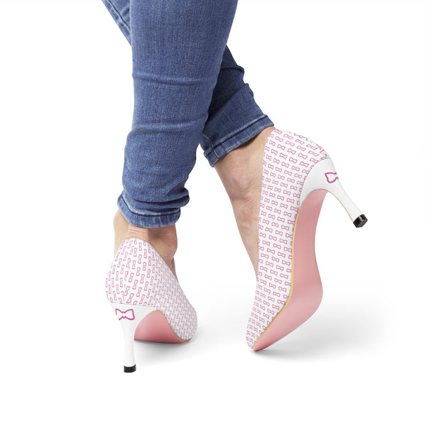 Lady B White High Heels